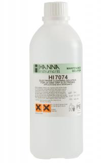 HI7074L | Čistící a dezinfekční roztok na pH a ORP elektrody na anorganické usazeniny | 500 ml