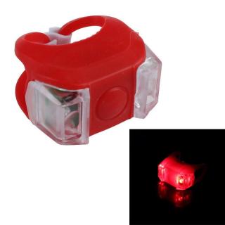 LED cyklo-svítilna, 2× výkonná červená LED, svícení, blikání
