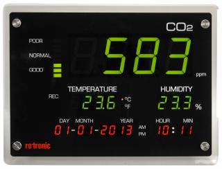 Měřič oxidu uhličitého (CO2) rotronic CO2-Display, 0 - 5000 ppm