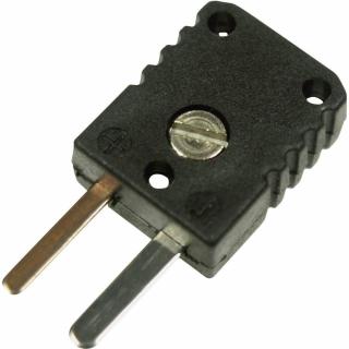 Miniaturní termočlánkový konektor  J ; zástrčka; černá; 0,5 mm²
