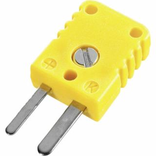 Miniaturní termočlánkový konektor  K  NST1200; zástrčka;  žlutá
