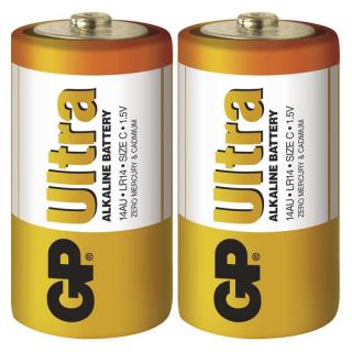 Monočlánková alkalická baterie C - GP Ultra Alkaline | B1930 | 2 kusy