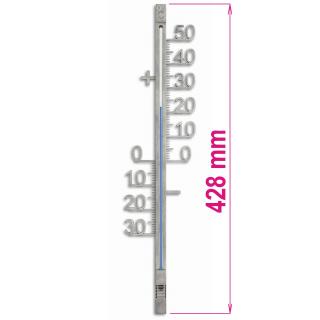 Nástěnný venkovní teploměr TFA 12.5011 | 428 mm | kovový | stříbrný