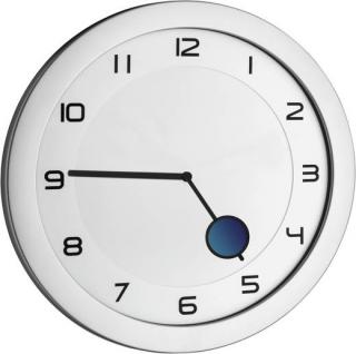 Quartz nástěnné hodiny TFA 60.3028.54 | Ø 28 cm | kovová stříbrná
