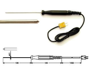 Rychlé vpichovací teplotní čidlo GES 500; -65 až +550 °C