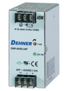 Spínaný síťový zdroj Dehner Elektronik DRP-045D-48F na DIN lištu, 48 V/DC, 1 A
