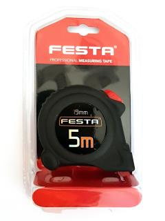 Svinovací metr FESTA 3m; automatická brzda, pogumování; 8044-20