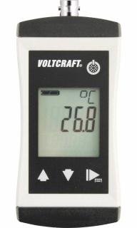 Teploměr VOLTCRAFT PTM-100 VC-8603570, -200 až 450 °C, typ senzoru Pt1000, Kalibrováno dle: výrobcem s certifikátem