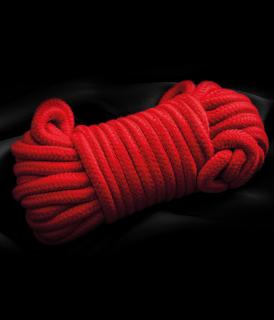 Červené bavlněné lano - 3m (Default)