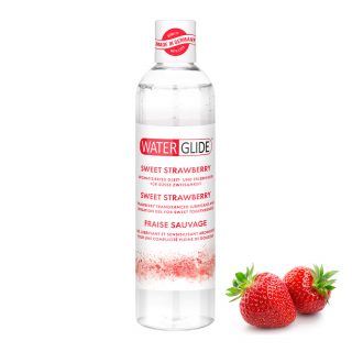 Jahodový lubrikant Waterglide - strawberry 300 ml velké balení (Gely)