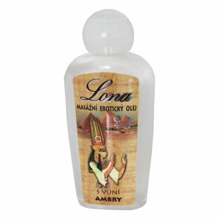 LONA masážní erotický olej s vůní ambry (Gely)