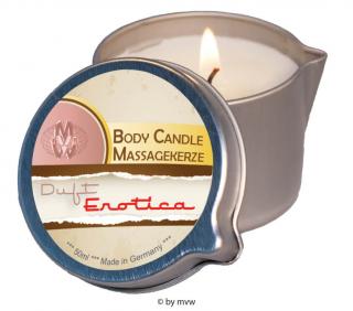 Masážní svíčka s erotickým olejovým voskem - 50ml - Erotica (Masážní svíčka s erotickým olejovým voskem - 50ml - Erotica)