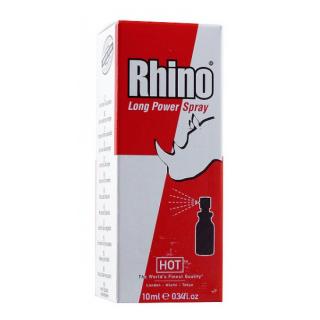 Sprej na oddálení ejakulace HOT Rhino Long Power Spray - 10 ml (Gely)