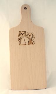 Dřevěné prkénko malé druh: kočka