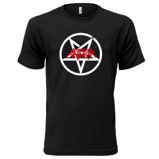 ANTHRAX (černé, bílý a červený potisk) pánské velikost L (Pánské tričko s potiskem)