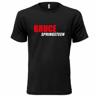 BRUCE SPRINGSTEEN (černé, bílý a červený potisk) pánské velikost 3XL (Pánské tričko s potiskem)