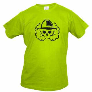 HAT CLOUD (zelené, černý potisk) pánské velikost XXL (Pánské tričko s potiskem)