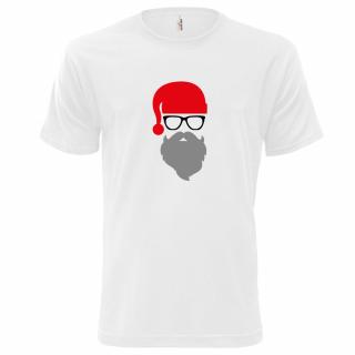 MRAZÍK (bílé, šedý,černý a červený potisk) pánské velikost L (Pánské tričko s potiskem)