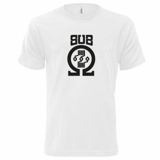 SUB OHM (bílé, černý potisk) pánské velikost L (Pánské tričko s potiskem)