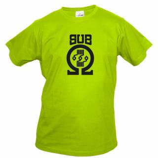SUB OHM (zelené, černý potisk) pánské velikost L (Pánské tričko s potiskem)