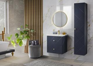 Elegance modrá 60 koupelnová sestava vč. keramického umyvadla