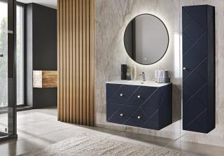 Elegance modrá 90 koupelnová sestava vč. keramického umyvadla