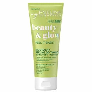 Eveline cosmetics Beauty & Glow přírodní enzymatický a mechanický peeling 2v1 75 ml