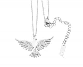 Dámský náhrdelník holubice bílá  + dárkové balení
