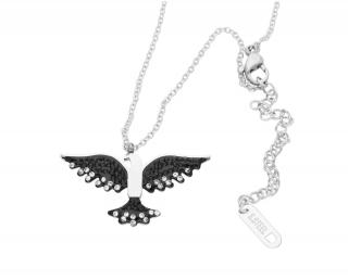 Dámský náhrdelník holubice černá  + dárkové balení