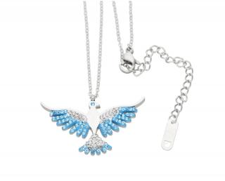 Dámský náhrdelník holubice modrá  + dárkové balení