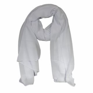 Hedvábný šátek 180 x 70 cm barva bílá