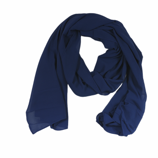 Hedvábný šátek 180 x 70 cm barva modrá