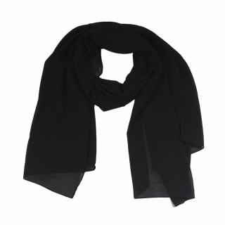 Luxusní hedvábný šátek 180 x 70 cm barva černá