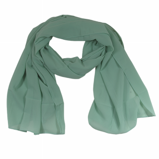 Luxusní hedvábný šátek 180 x 70 cm barva zelená