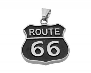 Přívěsek Route 66 z oceli: Styl, historie a nekonečné dobrodružství na vašem krku  + dárkové balení