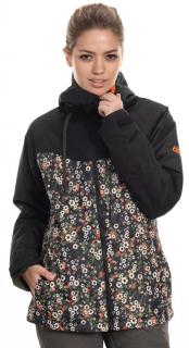 686 dámská zimní bunda Athena Jacket Black Speckle Colorblock  + doprava zdarma Velikost: S