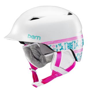 Bern dětská / dámská zimní helma Camina satin white fair isle  + doručení do 24 hod. Velikost: S/M