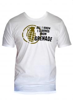 Grenade tričko Educator white Velikost: M