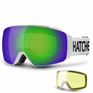 Hatchey zimní brýle Snipe white / full revo green  + 15% sleva při registraci