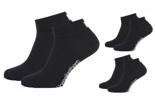 Horsefeathers ponožky Run 3Pack black  + doručení do 24 hod. Velikost: 5-7