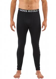 Mons Royale merino spodky Double Barrel Legging black  + doručení do 24 hod. Velikost: M