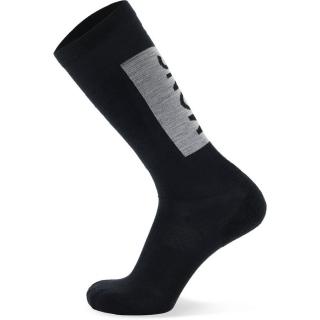 Mons Royale ponožky merino Atlas Merino Snow Sock black 22/23 Velikost: XL