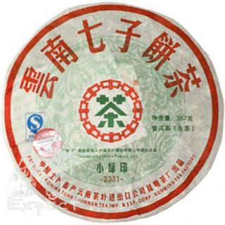 Čaj Pu Erh Yunnan Chi Tze Beeng Cha 2331 /07 Hmotnost: 357 g