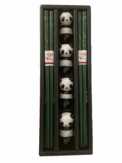 jídelní hůlky - Japan set Panda 4ks /22,5cm