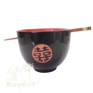 miska porcelánová Japan style Soba Black red 12cm