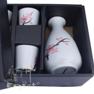 souprava saké China porcelán Sakura 5ks