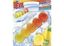 Dr.Devil WC blok Bicolor 35g Vôňa: Lemon Fresh