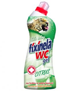 Fixinela WC gél CITRUS na hrdzu a vodný kameň 750ml