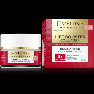 Lift booster collagen - Silne spevňujúci krém na vyplnenie vrások 50+