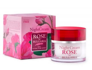 Nočný pleťový krém z ružovej vody Rose of Bulgaria 50 ml